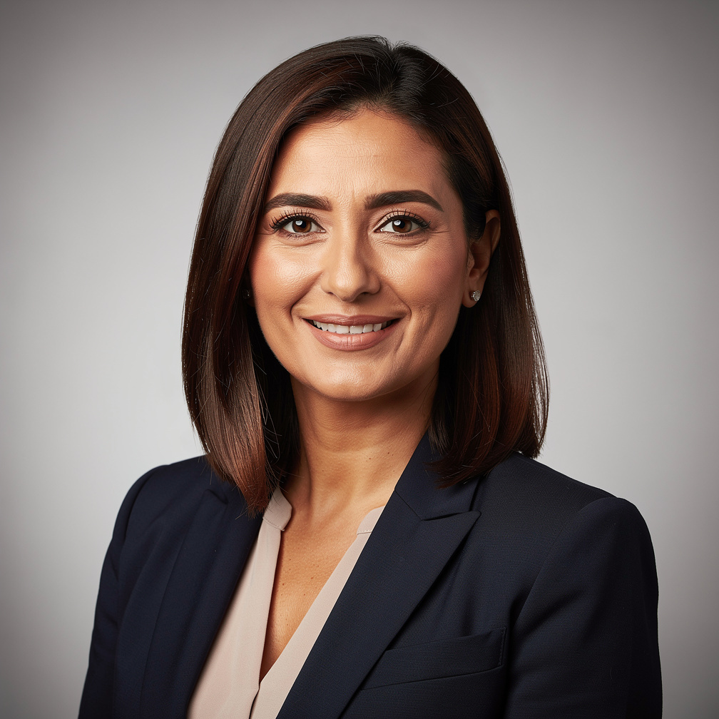 Turkish woman news director portrait