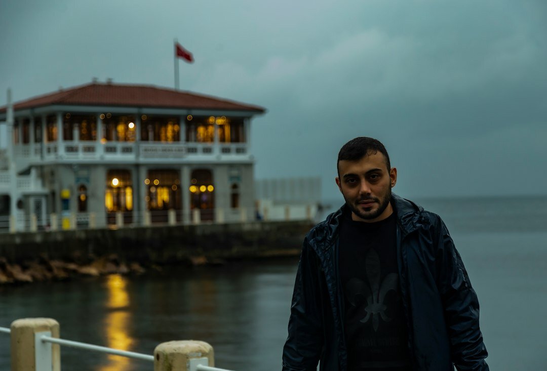 Turkish male reporter portrait